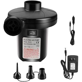 Amazon.com: OKPOW Electric Portable Air Pump 110V AC/12V DC Quick-Fill Air Pump for Inflatables 
