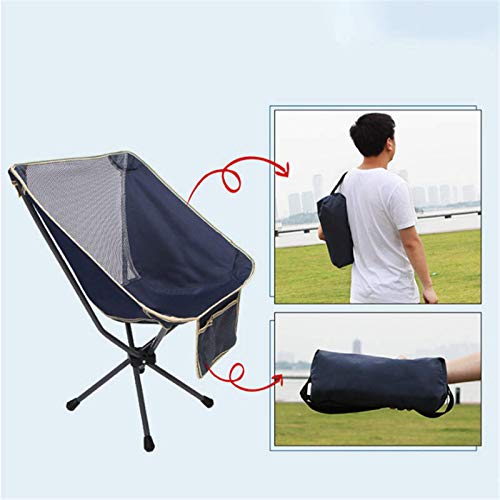 Campingstuhl aus Aluminiumlegierung, Klappstuhl, leicht, für Camping, Picknick, Angeln, max. Belastung 100 kg – Bild 3