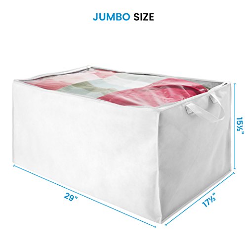 Large Comforter/Blanket Storage Bins Set of 2 Foldable Storage Bag
