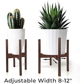 Mid Century Plant Stand - Adjustable 8-12