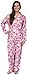Leisureland Women's Cotton Flannel Long Sleeve Pajama Set, PJs Sleepwear