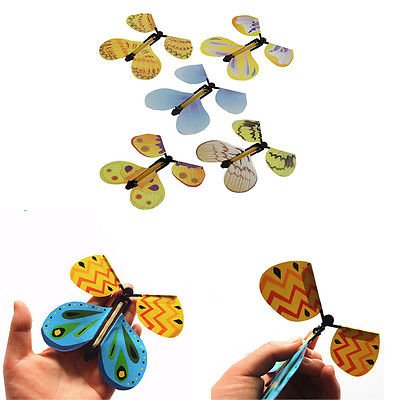 5Pcs/Lot Creative Transform Flying Butterfly Cocoon into a Butterfly Trick Prop Magic Toys Random Color