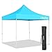 Ohuhu Pop-Up Canopy Tent - 10 x 10 ft, Instant Shelter Canopy with wheeled Carrying Bag (light blue)