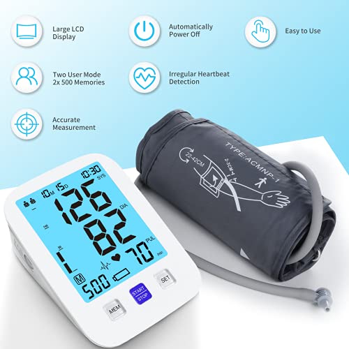 Blood Pressure Monitors with 1000 Set Memories Blood Pressure Machine