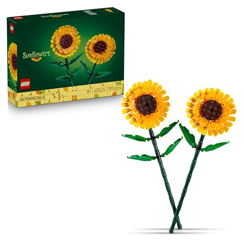 Botanicals Girasoles Kit de Maqueta de Flores Artificiales Amarillas - Accesorio de Dormitorio y Decoración Floral para el Hogar - Regalo para Niñas, Niños de 8+ Años y Adolescentes 40524