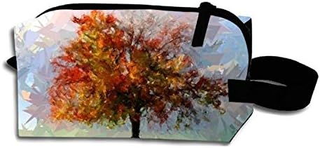 Painting Tree Makeup Pouch Portable Travel Cosmetic Bags Durable Waterproof Pencil Case