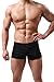 Louis Rouse Mens Boxer Briefs Underwear Mens Boxer Shorts Smooth Short Leg Mens Underwear Black