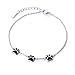S925 Sterling Silver Puppy Dog Cat Pet Paw Print Bracelets