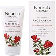 Nourish Organic | Ultra Hydrating Face Cream - Pomegranate & Argan | GMO-Free, Cruelty Free, 100% Vegan (1