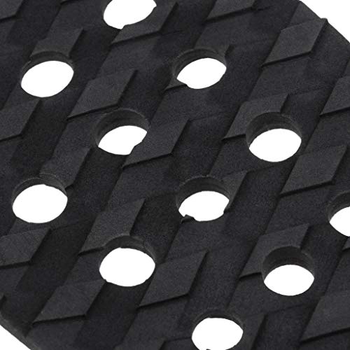 Meanhoo Surfboard Traction Pads, 1 Pcs Non Slip Grip Surf Stomp Pad with 3M Adhesive for Surfing, Skimboards, Paddle Board, Longboard, Shortboard, Black - Thumbnail 2