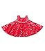 Red & Silver Dress Teddy Bear Clothes Outfit Fits Most 14" - 18" Build-a-bear, Vermont Teddy Bears, and Make Your Own Stuffed Animals