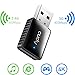 Cudy WU600 AC 600Mbps USB WiFi Adapter for PC, 5GHz / 2.4GHz WiFi Dongle, WiFi USB, USB Wireless Adapter for Desktop/Laptop - Mini Size, Auto Installation, Compatible with Windows XP/7/8/8.1/10