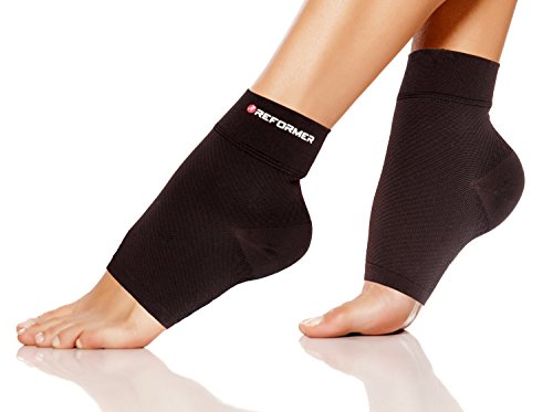 Compression Foot Sleeves (1 Pair) Toeless Plantar Fasciitis Socks for Faster Recovery and Arch Pain Relief for Women and Men
