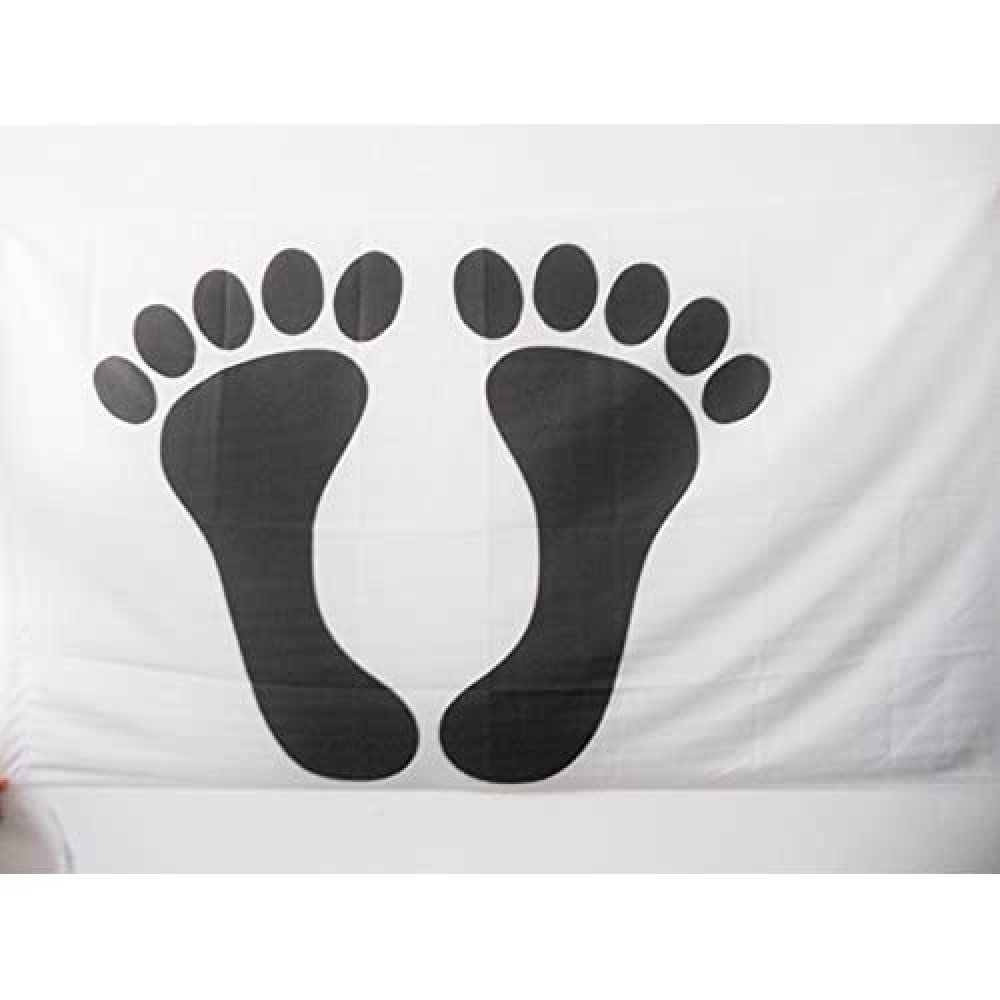 AZ FLAG - Pieds-Noirs Flag - 2x3 Ft - Black foot Banner with Sleeve - 100% Polyester - Fade Resistant - Vivid Colors - 2' x 3' Feet - 90x60 Cm