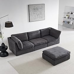 99" 4 Seater Modular Down Feather(60%) Cloud Deep