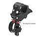 Foxnovo Universal 90-degree Rotating Bike Bicycle Handlebar Mount LED Flashlight Torch Mount Clamp Clip Holder Grip Bracket (Black)
