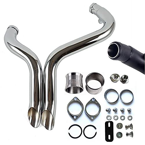 2" Great Exhaust for Harley Sportster,Touring,Softail with Torque Cone