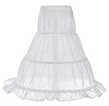 Dressy Daisy Girls 3-Hoop Crinoline Petticoat Slip Underskirt For Girl Dresses