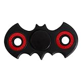 TO TOPLAY Bat Fidget Spinner Toy Stress Reducer High Speed Bearing- Perfect For ADD, ADHD, Anxiety, and Autism Adult Children (Black-red)