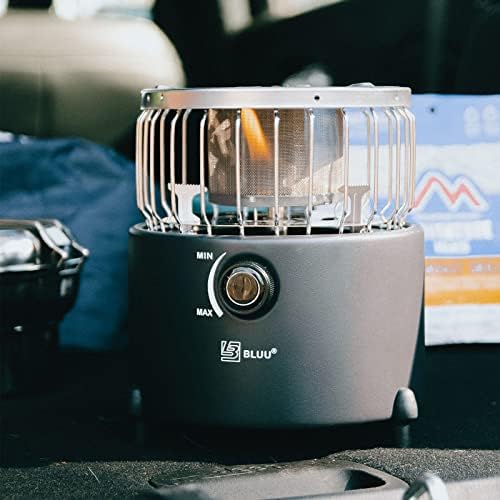 BLUU Scorch 2 in 1 Camping Outdoor Propane Heater & Stove, Gas Stove