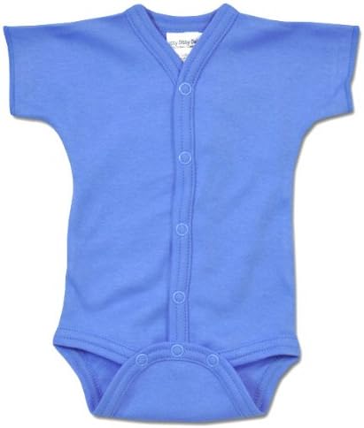 Itty Bitty Baby Snap Front Denim Diaper Shirt - Preemie