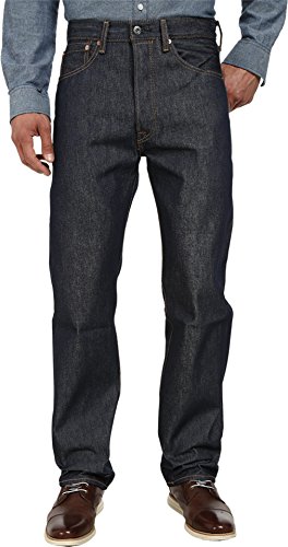 Levi's Men's 501 Original Shrink-to-Fit Jeans, Rigid STF, 35WX32L (Best Way To Cuff Jeans)