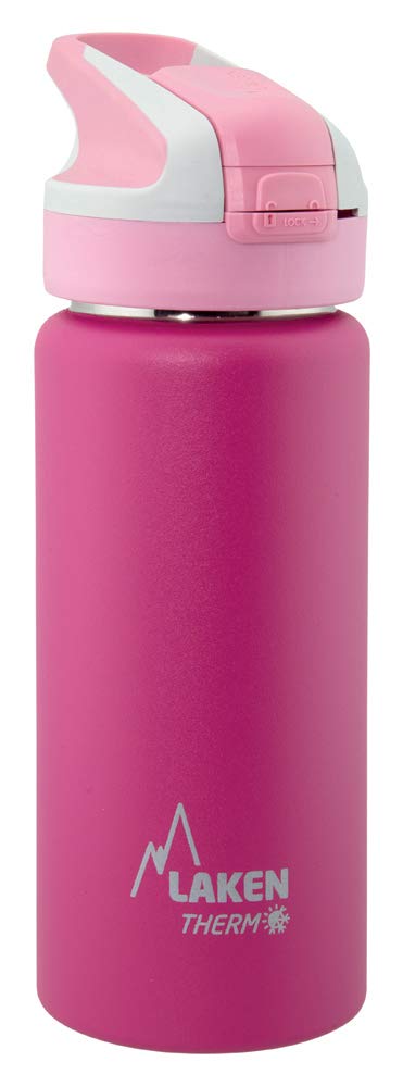 Laken Unisex – Adult Thermal with Summer Cap 0.5 L Thermal Bottle, Pink, 0.5