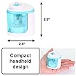 PowerMe Heavy Duty Battery Operated Pencil Sharpener for Home, Office, School. Artist, Students, Hig