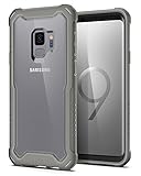 Spigen Hybrid 360 Designed for Samsung Galaxy S9 Case (2018) Glass Screen Protector Included - Titanium Gray