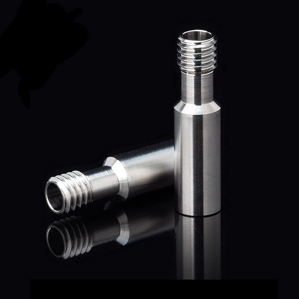 2pcs Upgrade Gr5 Titanium Alloy CR10 Throat Ender 3 V2 HeatBreak Tube for Creality CR-10,S4 S5, CR10S, Ender3, Ender 3 pro, CS3 Hotend 3D Printer