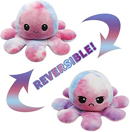 Peluche De Poulpe Reversible Smtm Jouets En Peluche Mignons Poupee Vibrante Double Face La Peluche De Poulpe Reversible Originale Jouets En Peluche Mignons Enfants 24e Colore Colore Amazon Fr Bebes Puericulture