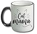 Cat Mama Funny Coffee Mug 11oz - Unique Idea for Lovers - Perfect Birthday Gifts for Women - Mom Cup