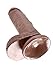 Pipedream King Cock with Balls, Brown, 7 Inch