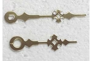 ANBCOLLECTIBLES 2" Maltese Quartz Clock Hands Gold Colored "I" Shaft with Second Hand