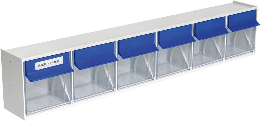 hünersdorff Transparent container/storage box/latch for an optimal MultiStore storage system in modular principle made of high-impact plastic (PS), No. 6