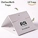 DressBand Clothes Moth Traps 12 Pack - Pheromone Glue Pre-Baited Traps, Odorless and Non-Toxic