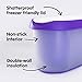 Set of 2, Ice Cream Containers for Homemade Ice Cream - 1.5 Quart Each, Reusable Freezer Storage Containers - Purple