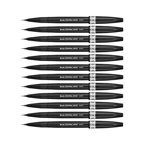 Pentel SESF30C-NX - Punta extra fine, 12 pezzi, colore: Grigio