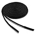 OrthoStep Waxed Extra Thin Dress Round Black 36 inch Shoelaces 2 Pair Pack