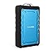 COOCHEER 7500mAh Portable Water Resistant Power Bank Rugged Mobile Phone Travel Water/Shock/Dust Proof External Battery Charger with Dual USB Port - Blue