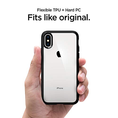 Spigen Ultra Hybrid iPhone X Case with Air Cushion Technology and Hybrid Drop Protection for