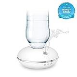 ZONKO Personal Mini Humidifier, USB/Battery Operated USB Humidifier Portable Travel Accessories Bottle Cap Humidifier for Car Office Desktop Bedroom-White (Bottle Adapter Included in Box)