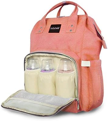 Vezela Polyester Diaper Bag/Maternity/Travelling Backpack (Orange)