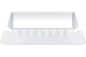 Pendaflex Tabs for Hanging File Folders, Reversaflex Flexible Tabs, 2-Inch, Clear, Insertable with Printed and Blank Inserts,