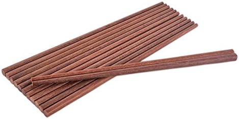 Chinese Natural Red Sandalwood Chopsticks,log Mannice 25.3 cm Long Chopstick Set -10 Pairs Gift Sets
