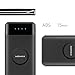 Wireless Charger Power Bank, MOMAX 10000mAh Portable power bank Charger QI Wireless Charging Pad for For iPhone,Samsung and More with 2 USB Outputs 5V 2.1A fast Output (Black)
