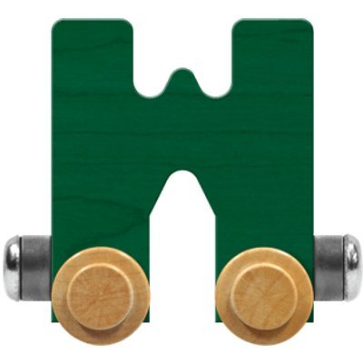NameTrain Bright Letter Car W - Made in USA (Green)