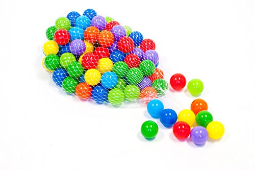 EWONDERWORLD Non-Toxic 100 Phthalate Free Crush Proof Non-Recycled Quality Play Balls for Kids w/ Wonder Hamper & Test Reports: 8 Colors - Thumbnail 3