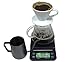 High Precision Food and Coffee Scale with Timer, Multifunction Food Scale, Digital Kitchen Scale with Timer and LCD Display 3kg/0.1g