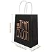 AerWo 12Pcs Wedding Party Paper Gift Bags 6 Bridesmaid 6 Groomsmen Gift Bags Bridal Shower Bachelorette Party Favor Bags Rose Gold Foiled with Handle